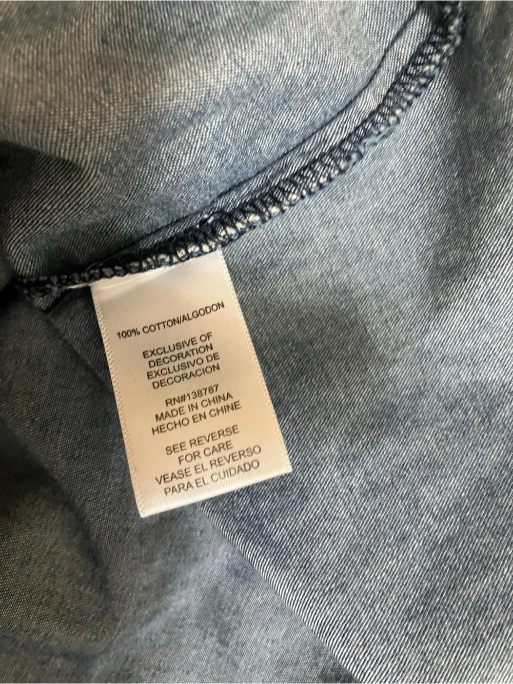 GAP Kids Washed Blue Denim Button-Down Shirt M Pearl type snap